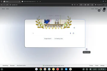 Chrome Adressleiste Kreis zum Suchen 1