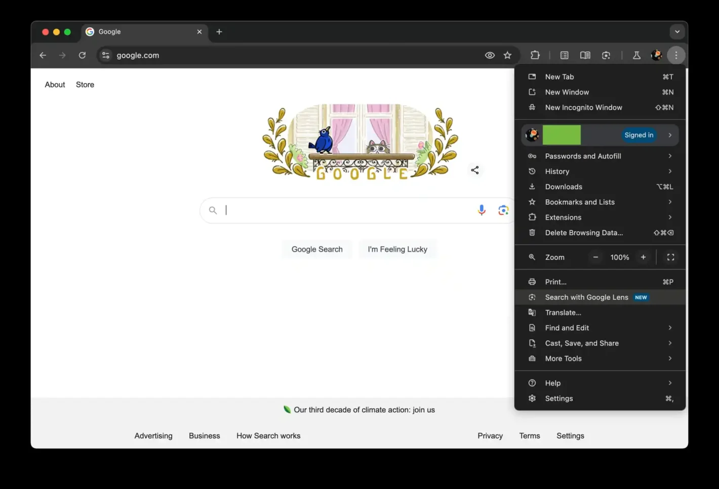 Chrome Adressleiste Kreis zum Suchen 3