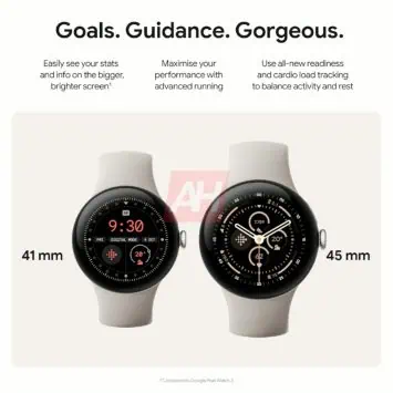 Google Pixel Watch 3-Leck AH 45