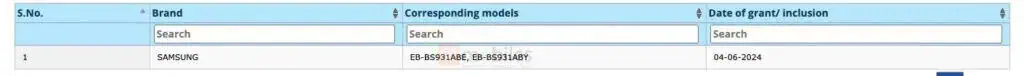 Samsung Galaxy S25 Akku-Modellnummer BIS