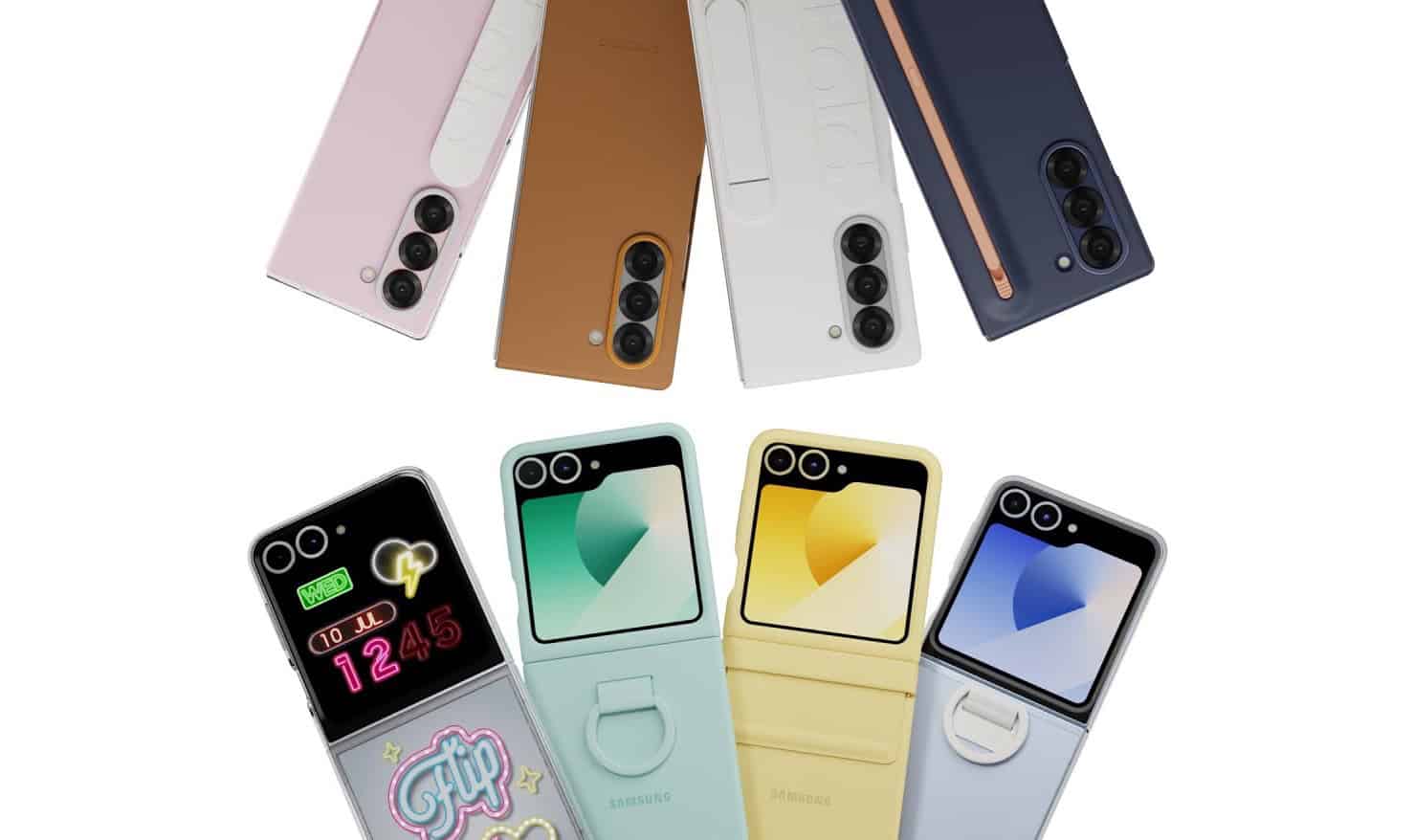Samsungs offizielle Hüllen für Galaxy Z Fold 6 & Flip 6 vorgestellt