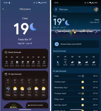 Google Pixel Wetter-App 1