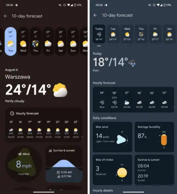 Google Pixel Wetter-App 3