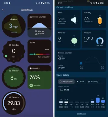 Google Pixel Wetter-App 2