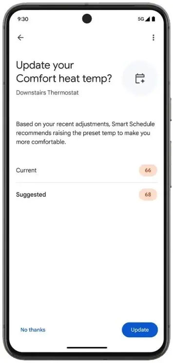 Google Nest Lernthermostat 2024 Home-App 1