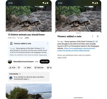 YouTube-Notizen