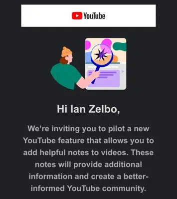 Einladung zu YouTube Community Notes