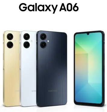 Samsung Galaxy A06 Rendern aller Farben