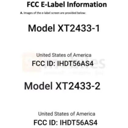 FCC-Listung Moto G35 5G 1