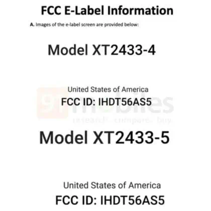 FCC-Listung für Moto G35 5G