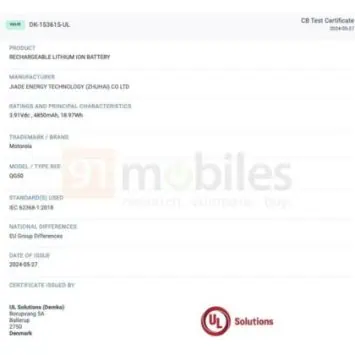 UL-Listung Moto G35 5G 1
