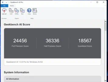Geekbench AI für Windows