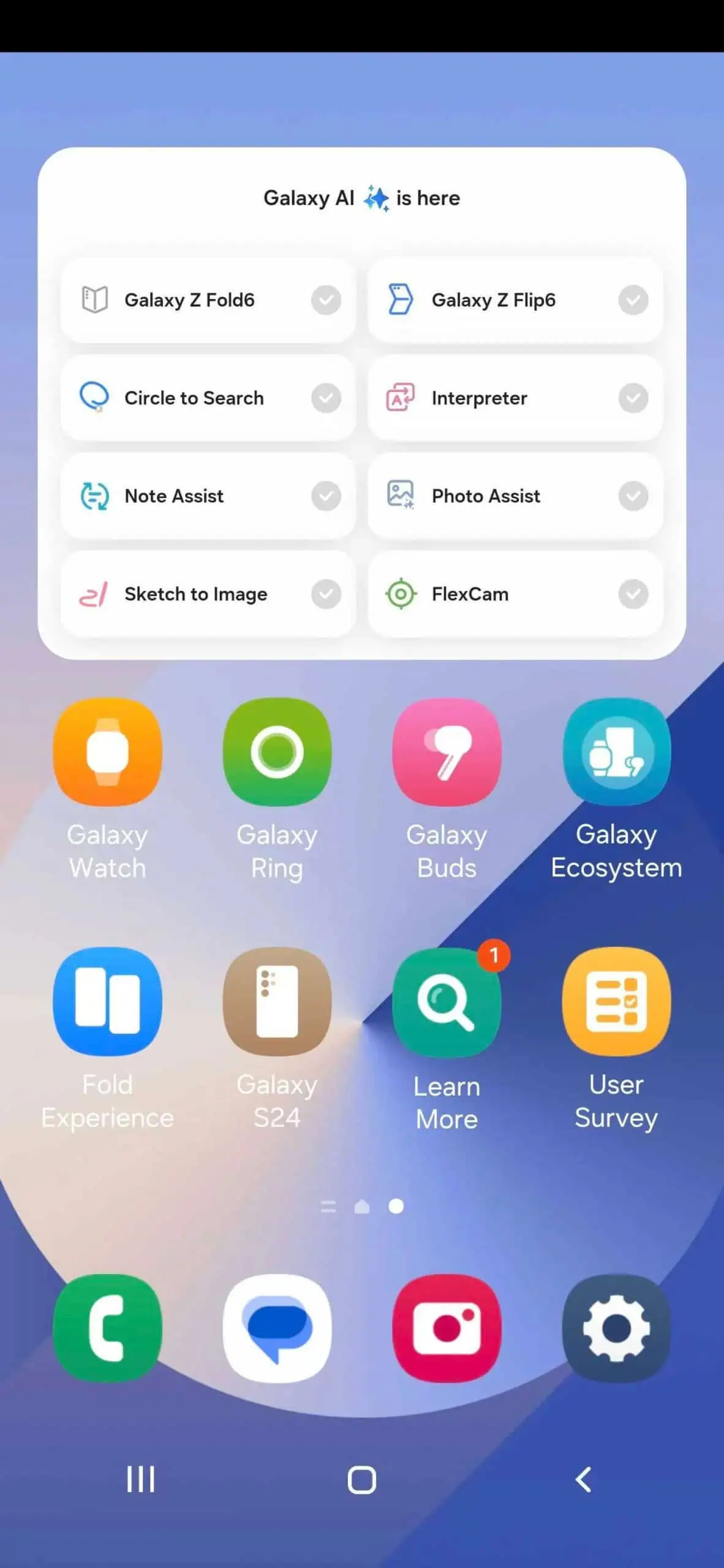 Erleben Sie das Galaxy Z Fold. Probieren Sie die Galaxy-App aus.