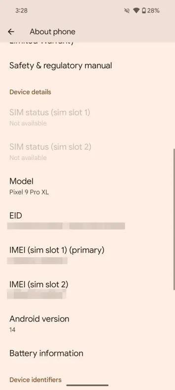 Informationen zur Anzahl der Akkuzyklen des Pixel 9