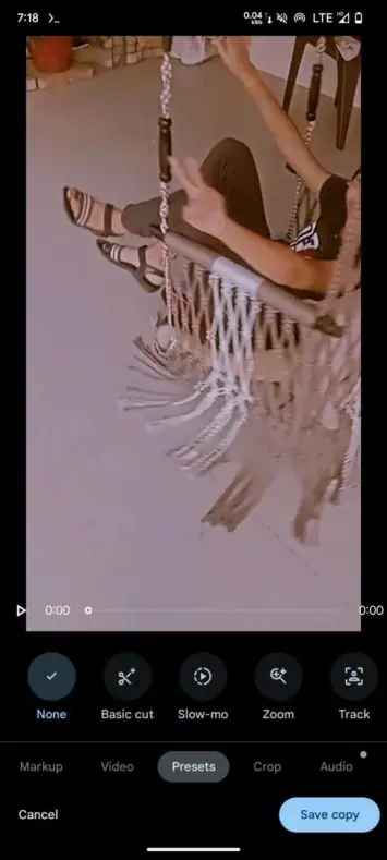 Google Fotos-Videovorgaben