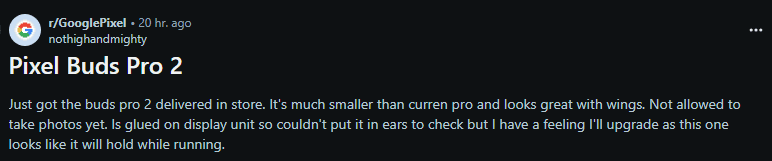 Google Pixel Buds Pro 2 im Laden