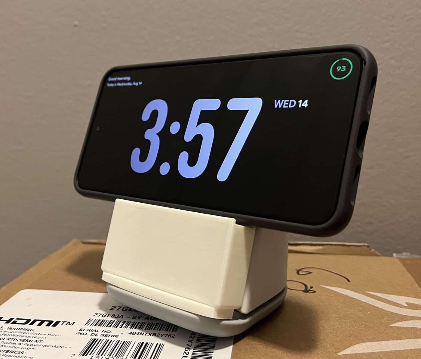 Pixel Stand Mod lädt das Telefon im Querformat auf
