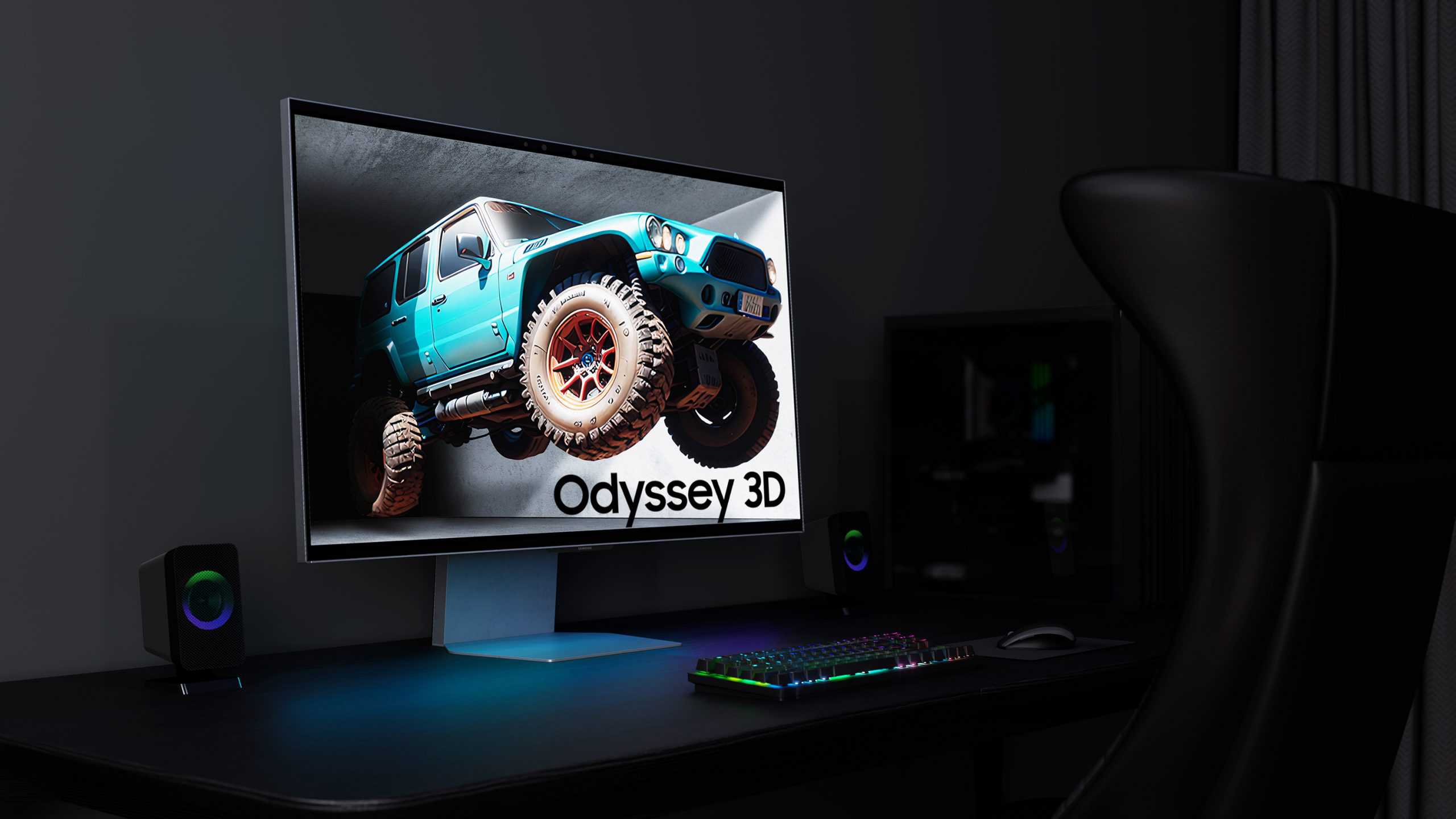 Samsungs Odyssey-Gaming-Monitor erhält brillenlose 3D-Technologie