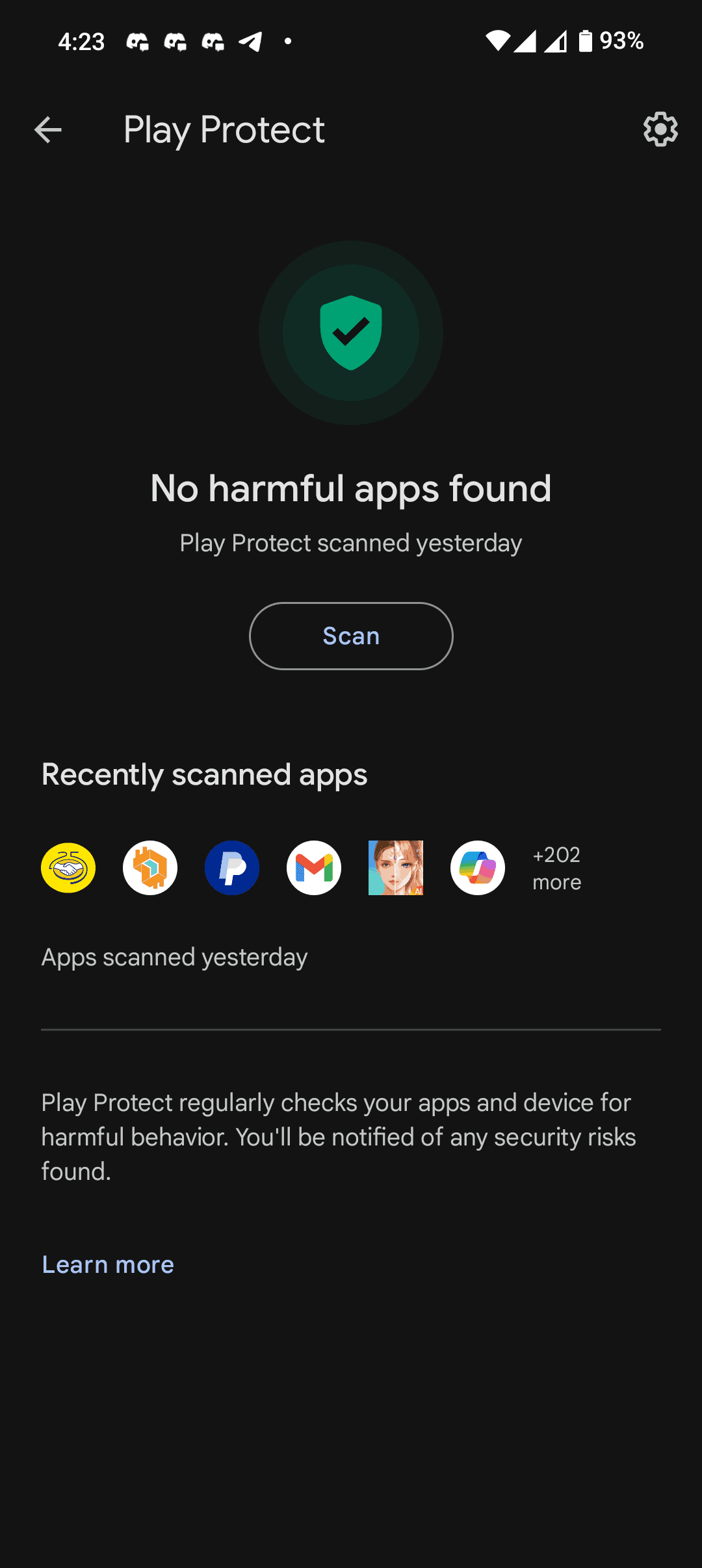 Telefon-Malware-Scan Android Play Protect