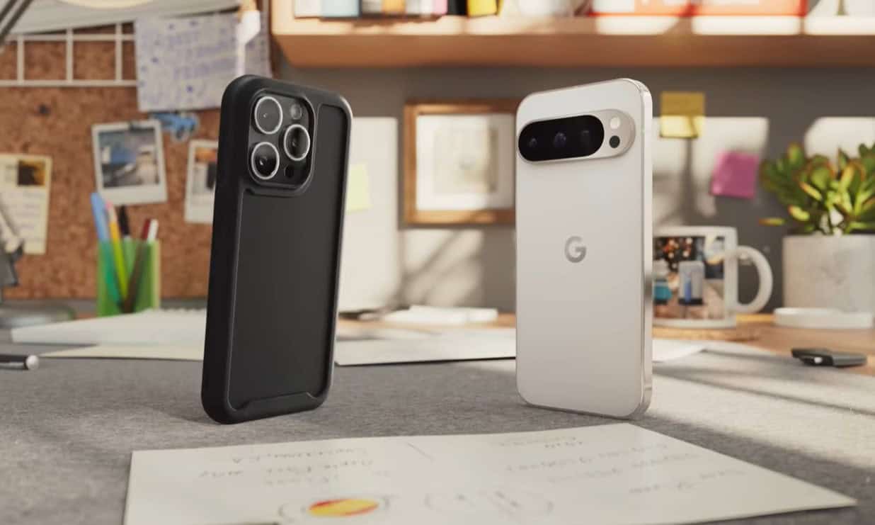 Der Brieffreund des iPhone 15 und das Pixel 9 sind die Stars der neuen #BestPhonesForever-Werbung