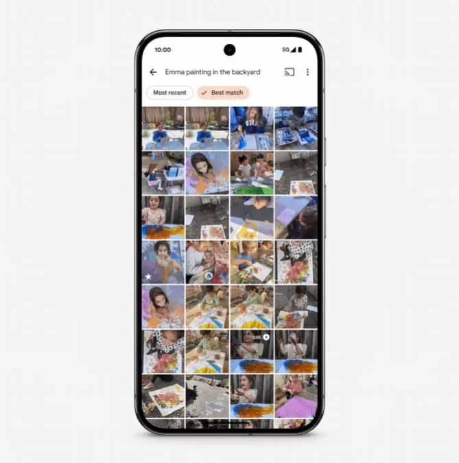 Google Fotos verbesserte Suche