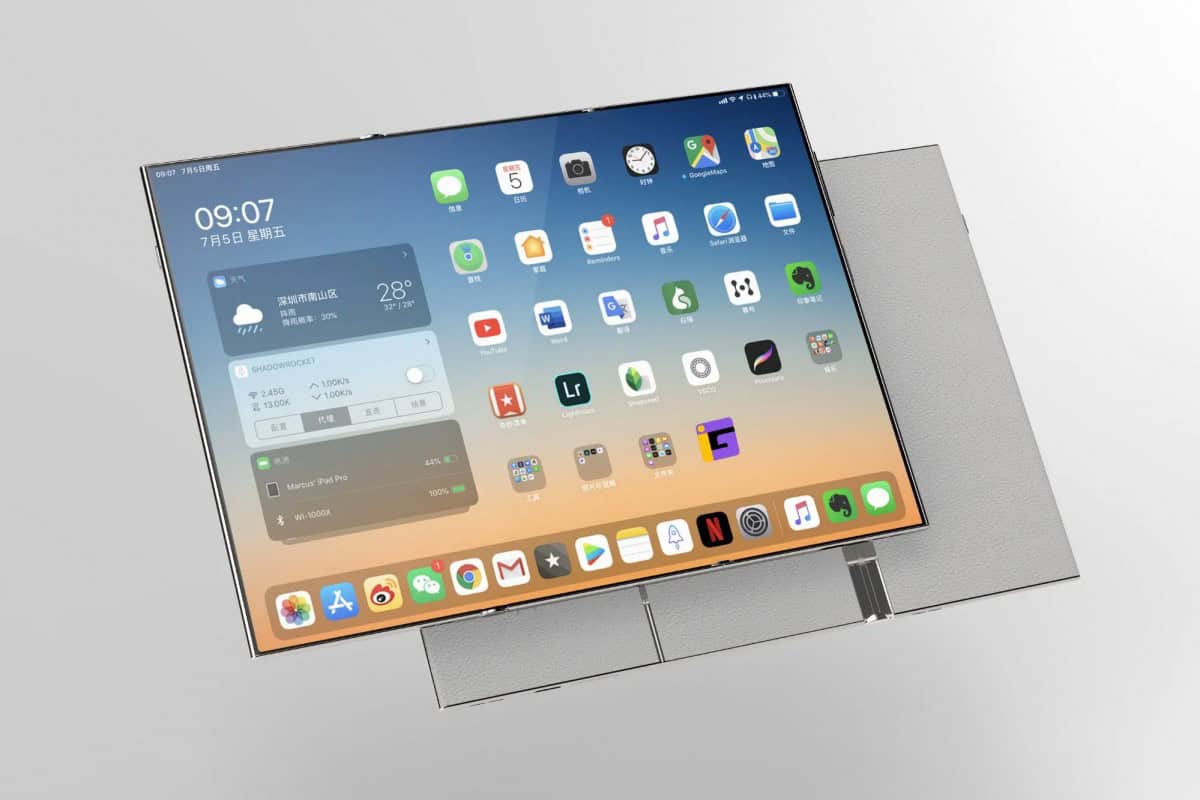 OPPO hat ein eigenes dreifach gefaltetes Konzept, hier ist sein Design