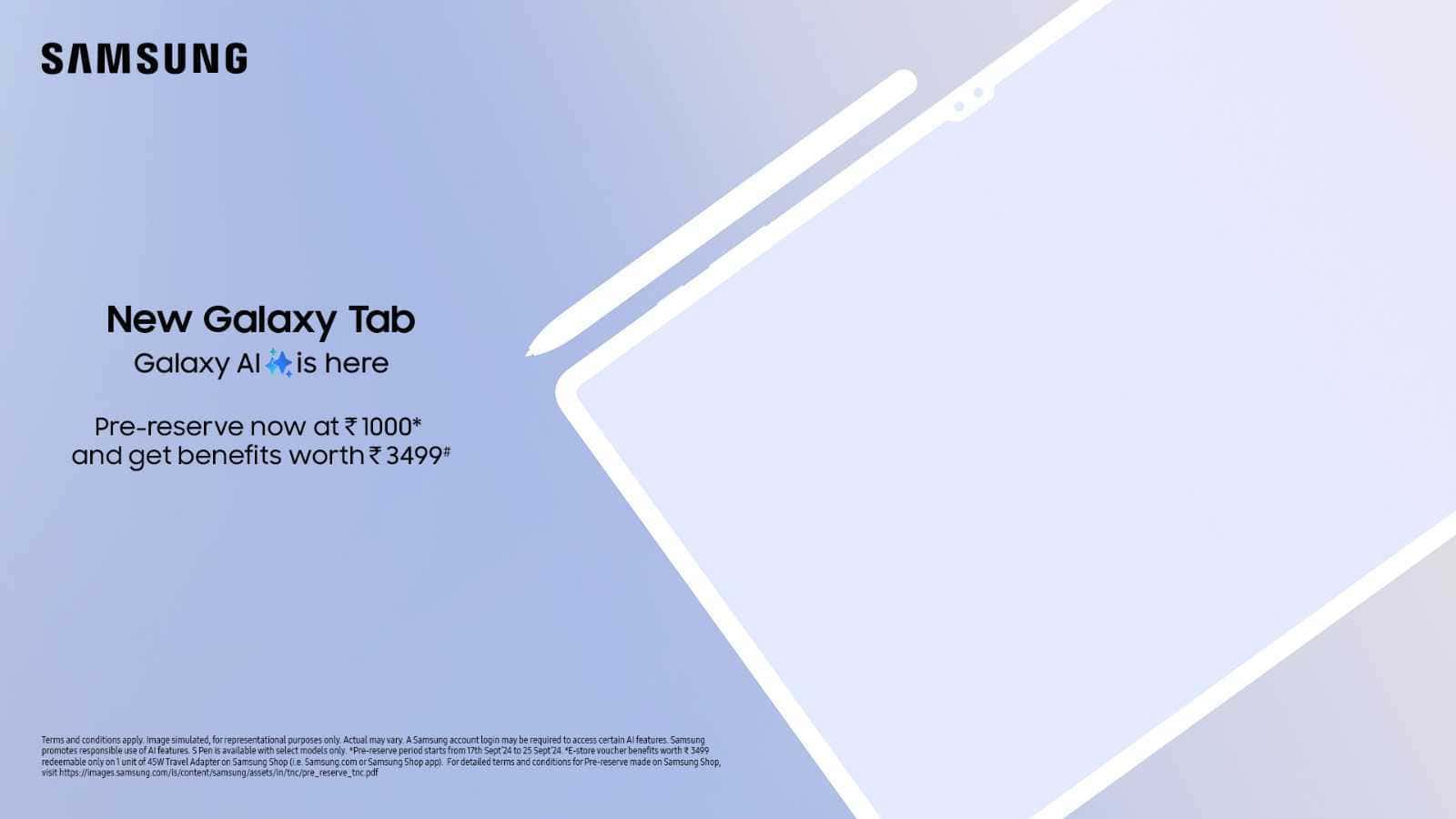 Vorregistrierungen für das Galaxy Tab S10 jetzt live; zuerst in Indien