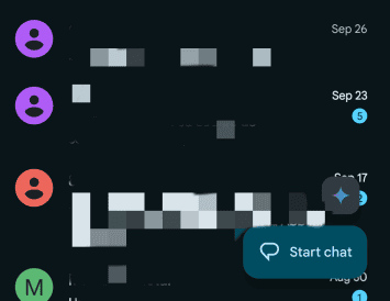 Google Messages-FABs