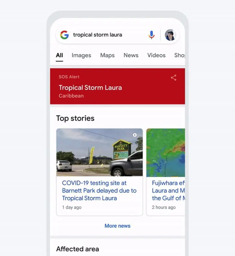 Google Maps Krisenwarnungen Notfall 2