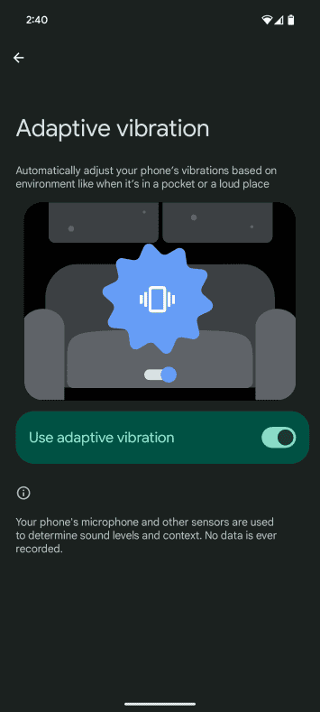 Adaptive Vibration für Android 15 (2)