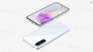 Das Design des Galaxy A36 5G rendert 3