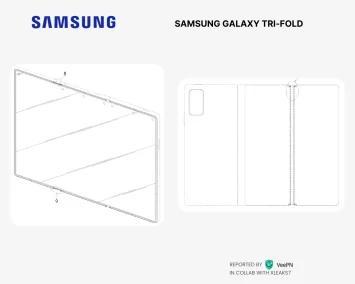 Samsung Galaxy Tri Fold, aufrollbar, Patent 1
