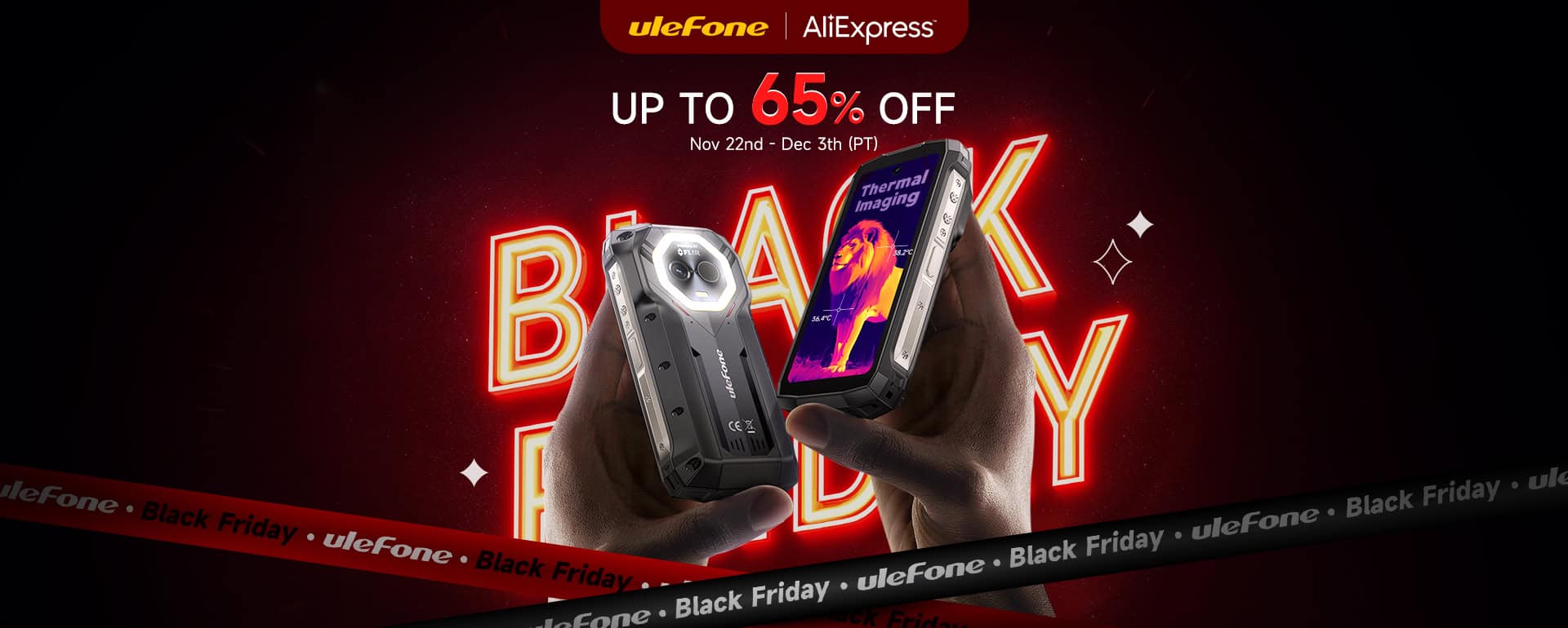 Ulefone bietet zum Black Friday Rabatte von bis zu 65 %