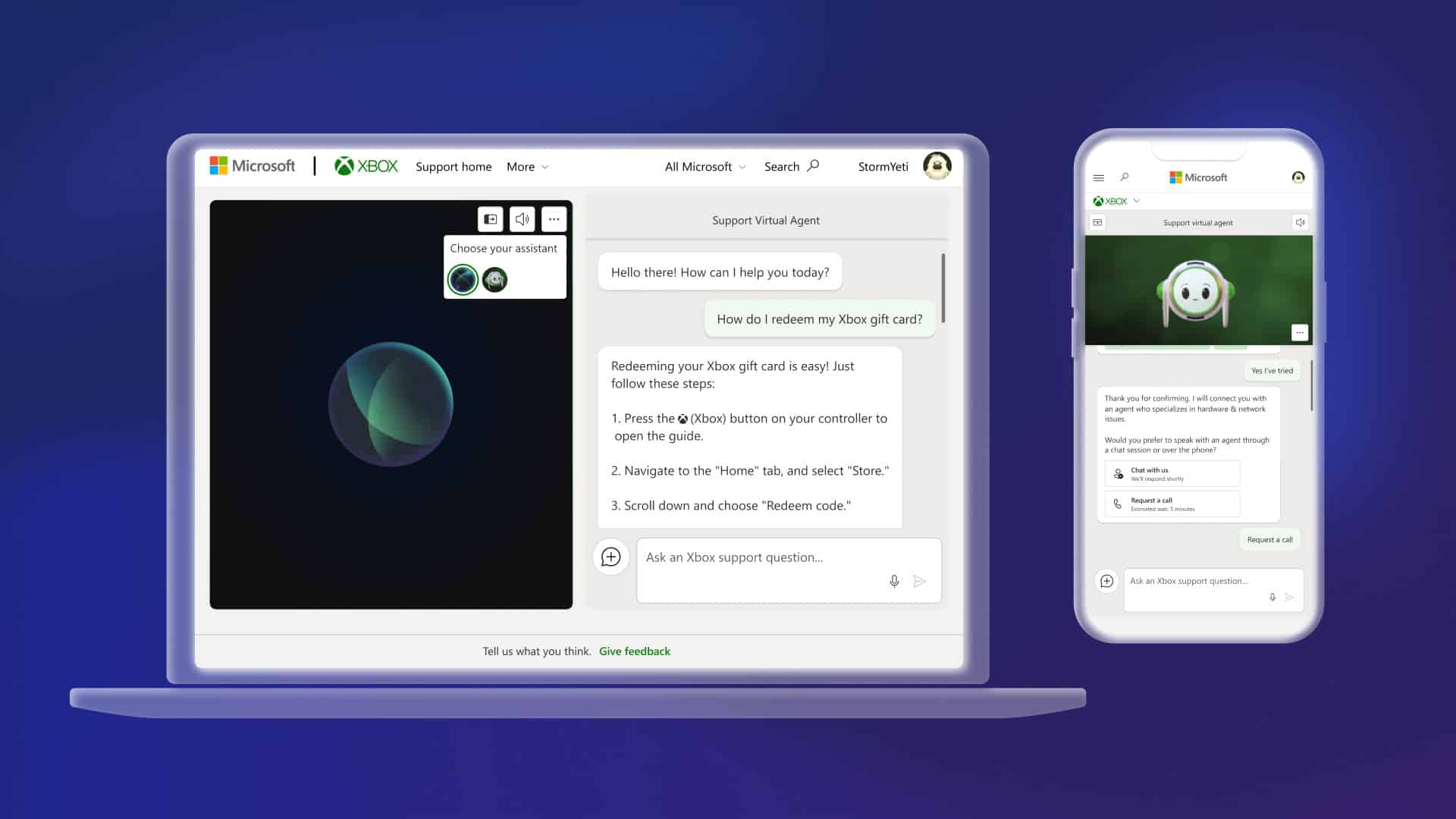 Der neue Xbox AI-Chatbot hilft bei Supportproblemen