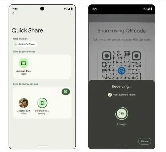 QR-Codes schnell teilen