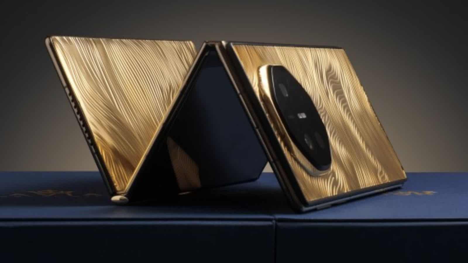 Caviar stellt das 100.000 US-Dollar teure Huawei Mate XT Ultimate mit 18-karätigem Goldgehäuse vor
