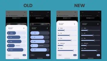 Andriod 16 Lautstärkeregler