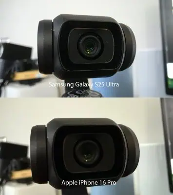 Galaxy S25 Ultra gegen iPhone 16 Pro 7 groß