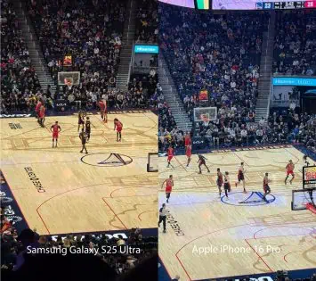 S25 Ultra gegen iPhone 16 Pro 6 groß