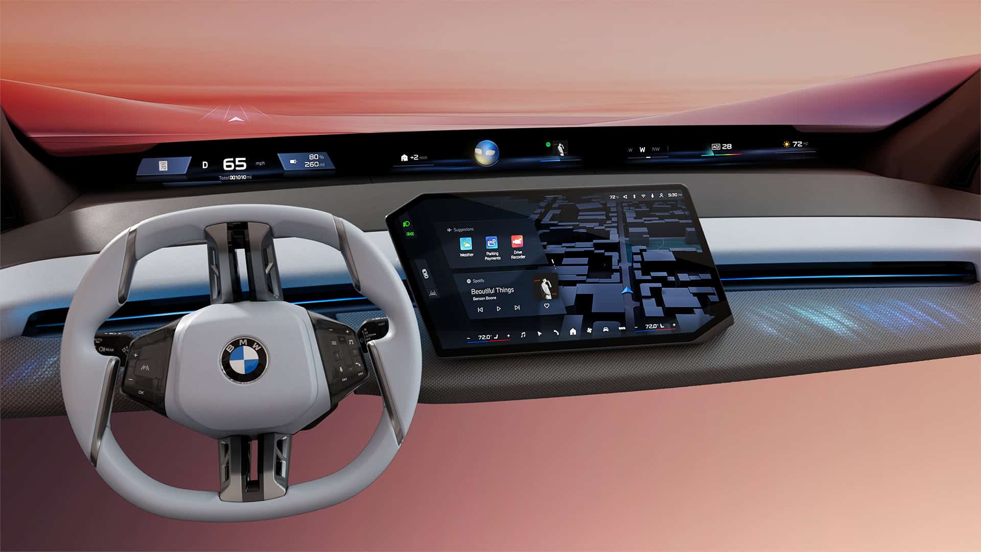 BMW stellt neues iDrive-System vor, das Ihre Windschutzscheibe übernimmt