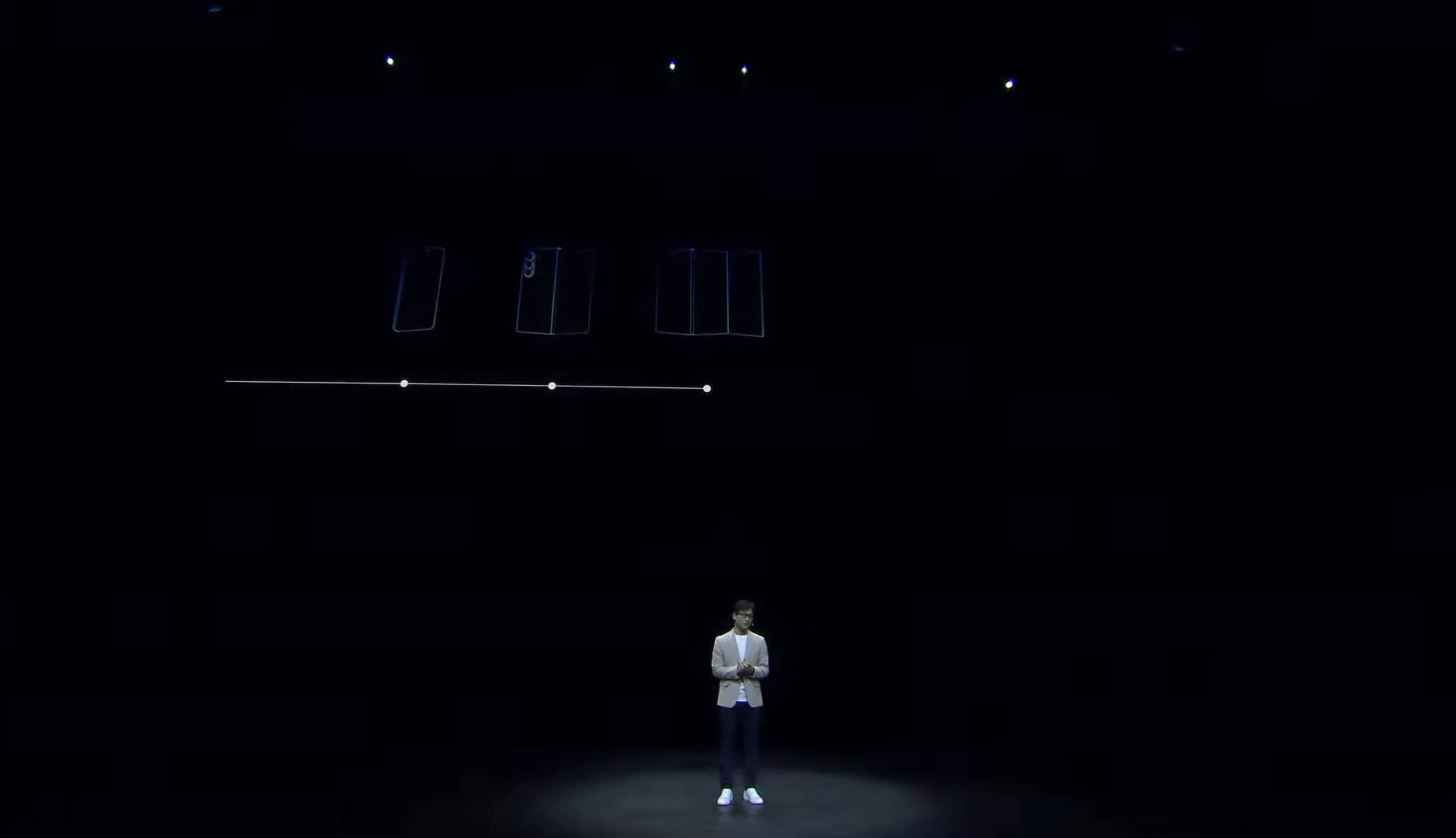 Galaxy Unpacked enthielt einen Teaser für Samsungs dreifach faltbares Telefon