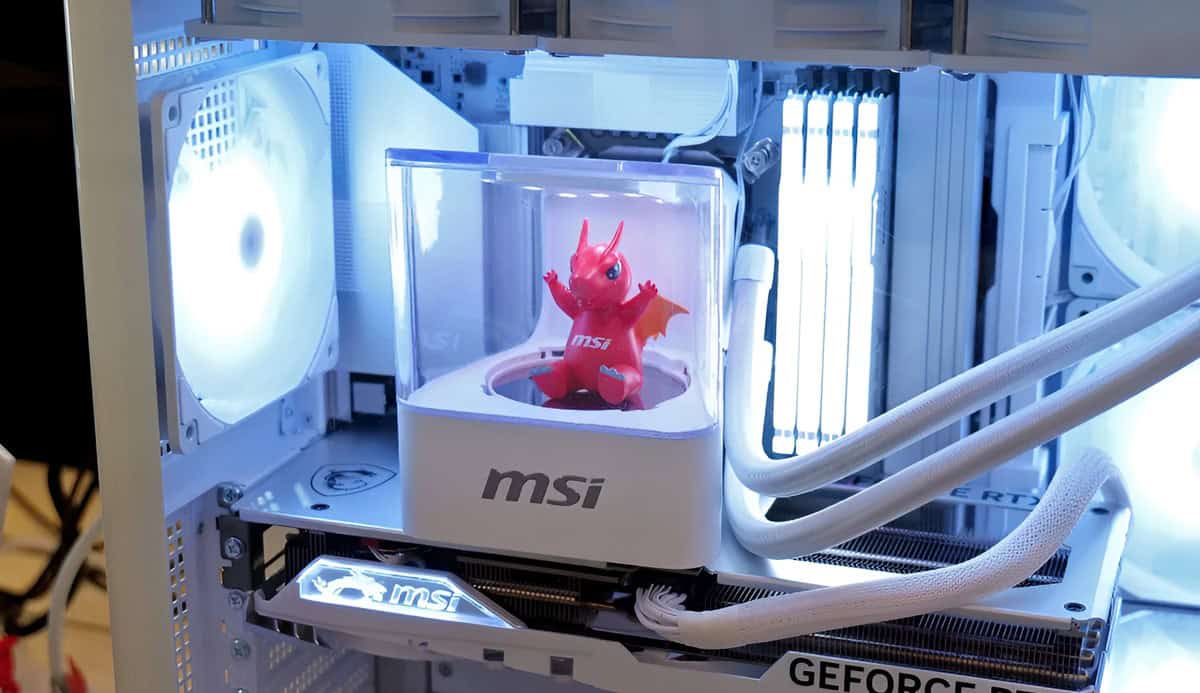 MSI zeigt auf der CES 2025 einen CPU-Kühler mit integriertem Plattenspieler