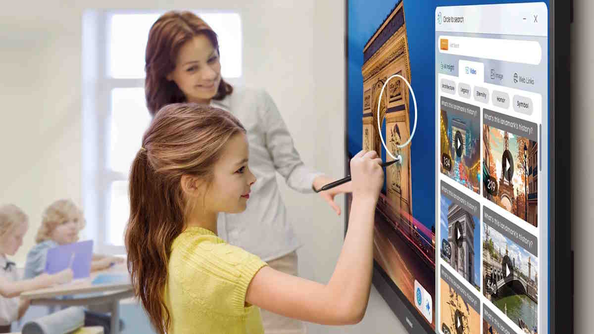 Samsungs „Smart Board“ bietet Circle to Search auf riesigen Displays