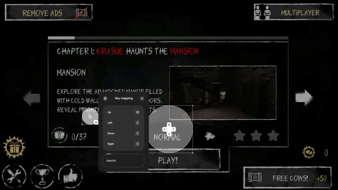 Spielsteuerungmenü in Spielspielen auf dem PC