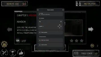 Steuerelemente im Menü mit Spielspielen auf dem PC hinzugefügt