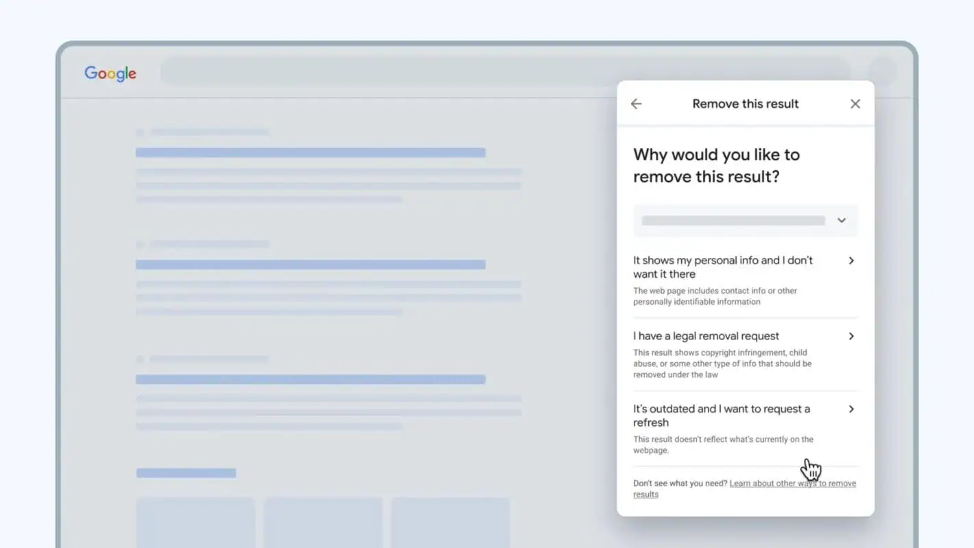Die Ergebnisse von Google über Ihr Tool aktualisieren (2)