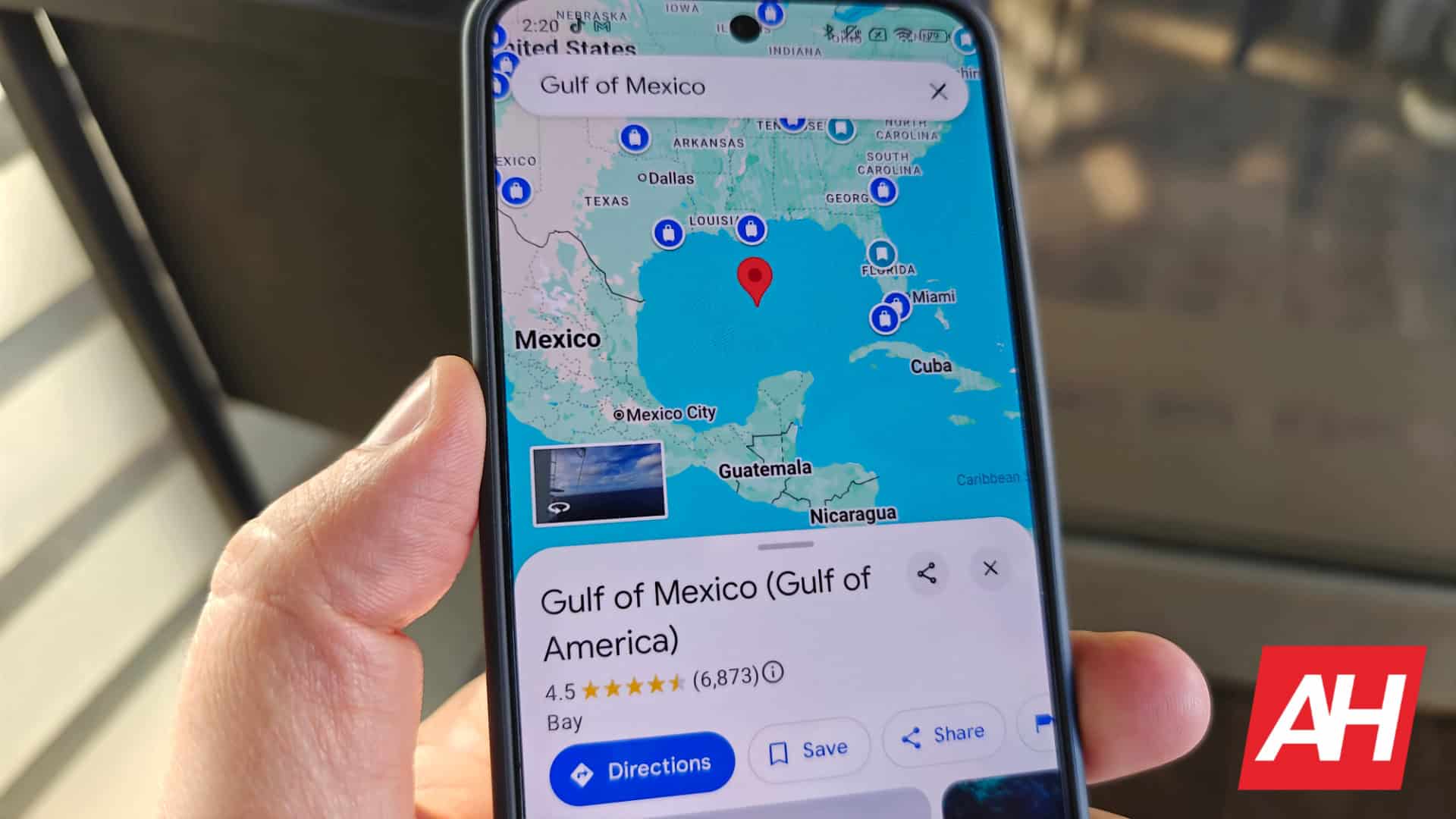 Google Maps nimmt den Namen Golf of America an, aber ... es ist kompliziert
