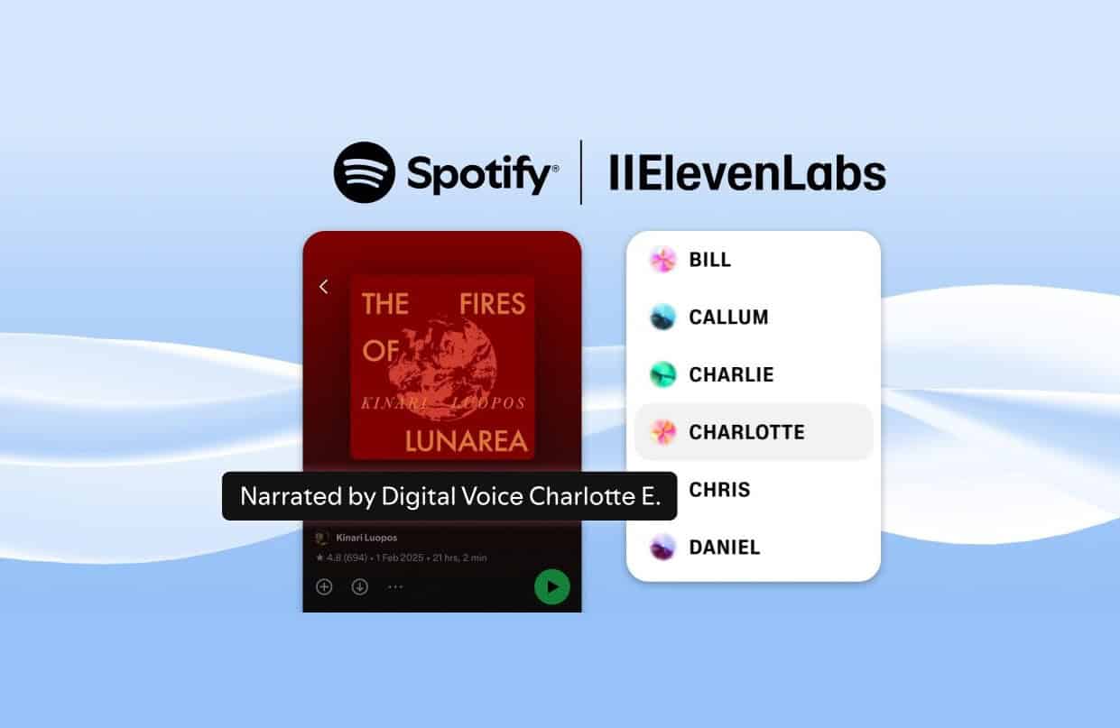 Spotify Hörbücher erhalten mehr AI-Erzählung durch elfLabs