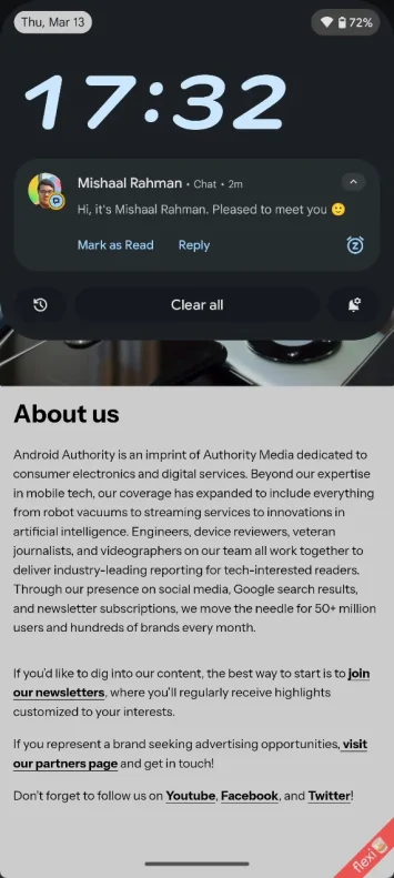Benutzerdefinierte Uhr in neuem Android 16 Benachrichtigungsfeld 5 JPG