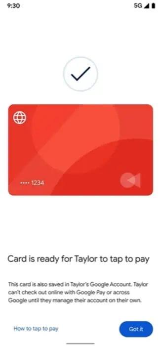 Erlauben Sie Kindern, Google Wallet Support zu verwenden (1)
